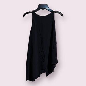 Alice Blue sleeveless, halter neckline, navy, shark bite tunic. Size XL